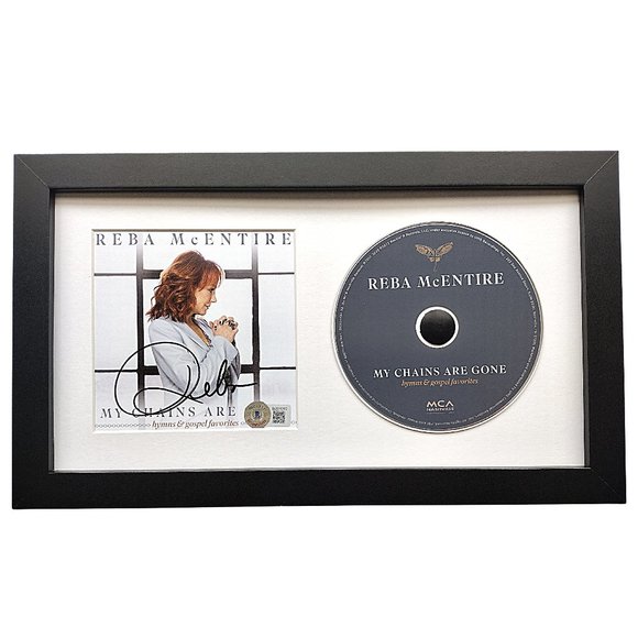 Reba McEntire Autographed My Chains Are Gone CD Cover Frame Beckett Signed Album - Picture 2 of 8